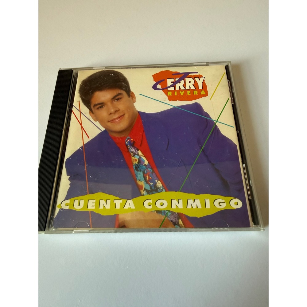 Jerry Rivera Cuenta Conmigo CD 1992 Salsa Latin Sony Discos CDZ-80776